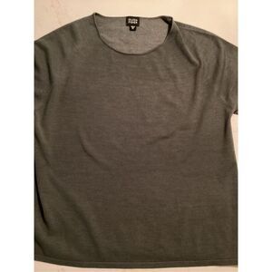 Eileen Fisher Women’s Silk Blend Scoop Neck Top Sz XL Green